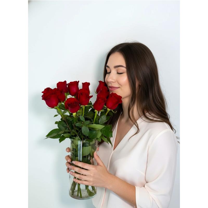 Роза 15 шт — вариант 2